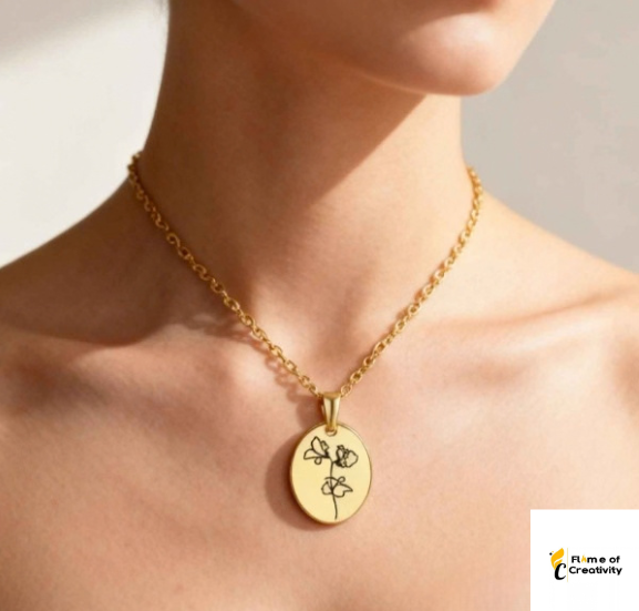 April Daisy Birth Flower Necklace Delicate Floral Pendant Jewelry for Women