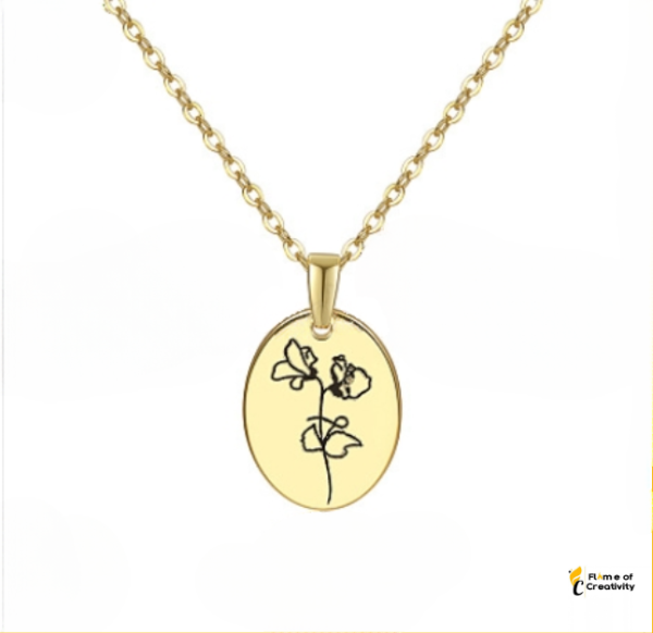 April Daisy Birth Flower Necklace Delicate Floral Pendant Jewelry for Women